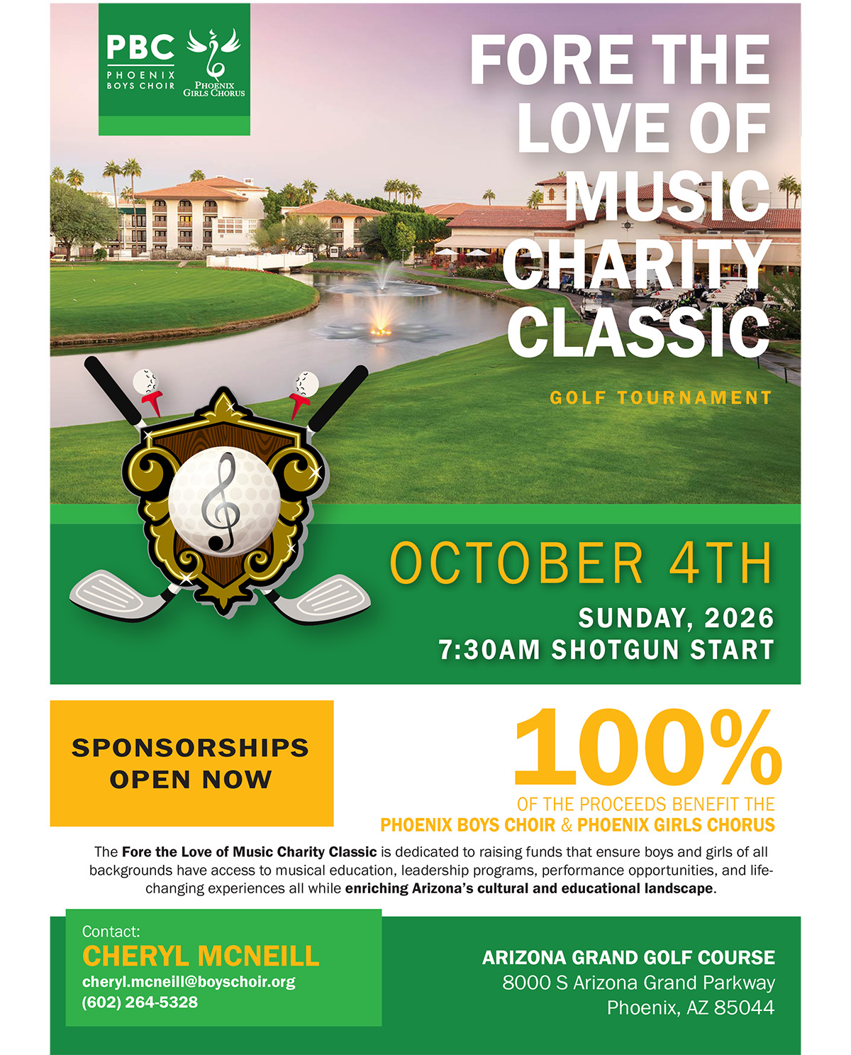Phoenix Boys Choir Charity Golf Tournament